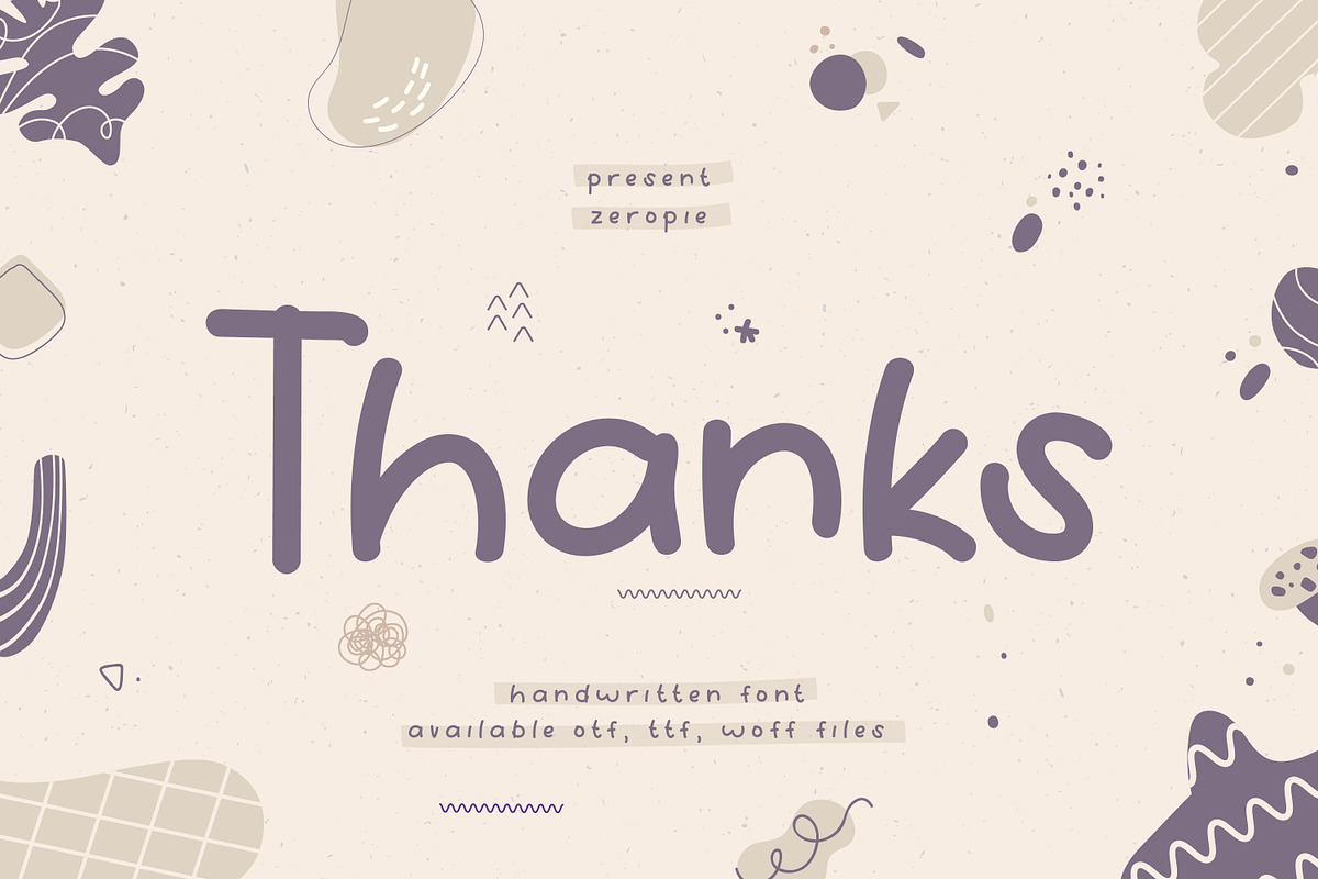 Zeropie Handwritten Font, a Handwritten Font by infernostudio3 (Photo 12 of 12)