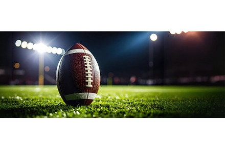 American football on field under