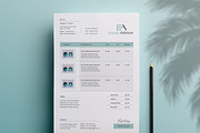 Clean Invoice Form, a Stationery Template by TelaTemplates (Thumbnail 1 of 8)