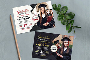 Graduation Invitation, an Invitation Template by AfzaalGraphics