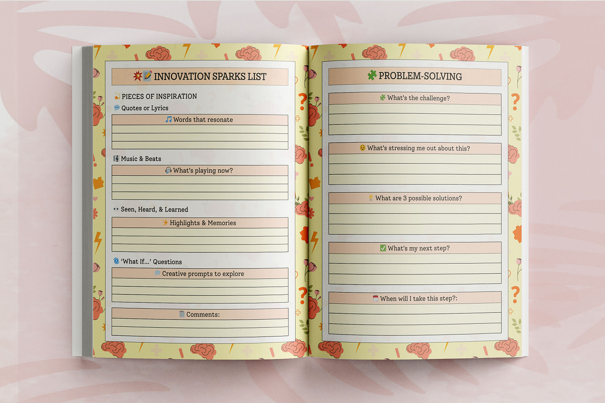 Brain Dump & Idea Journal, a Design Template by Book2bees