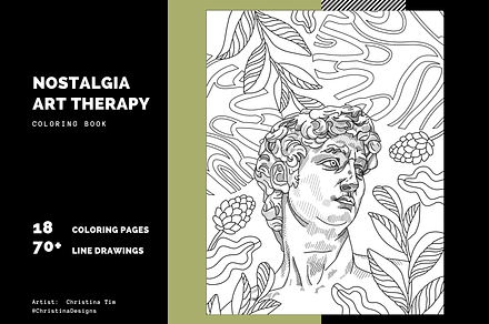 Nostalgia Art Therapy Coloring Book
