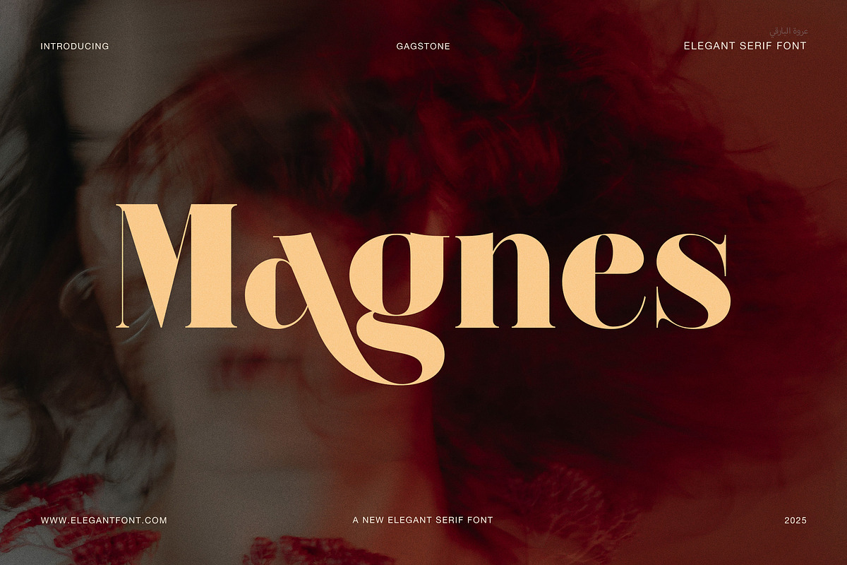 Magnes Elegant Serif Font, a Serif Font by Elegant Font (Photo 1 of 8)
