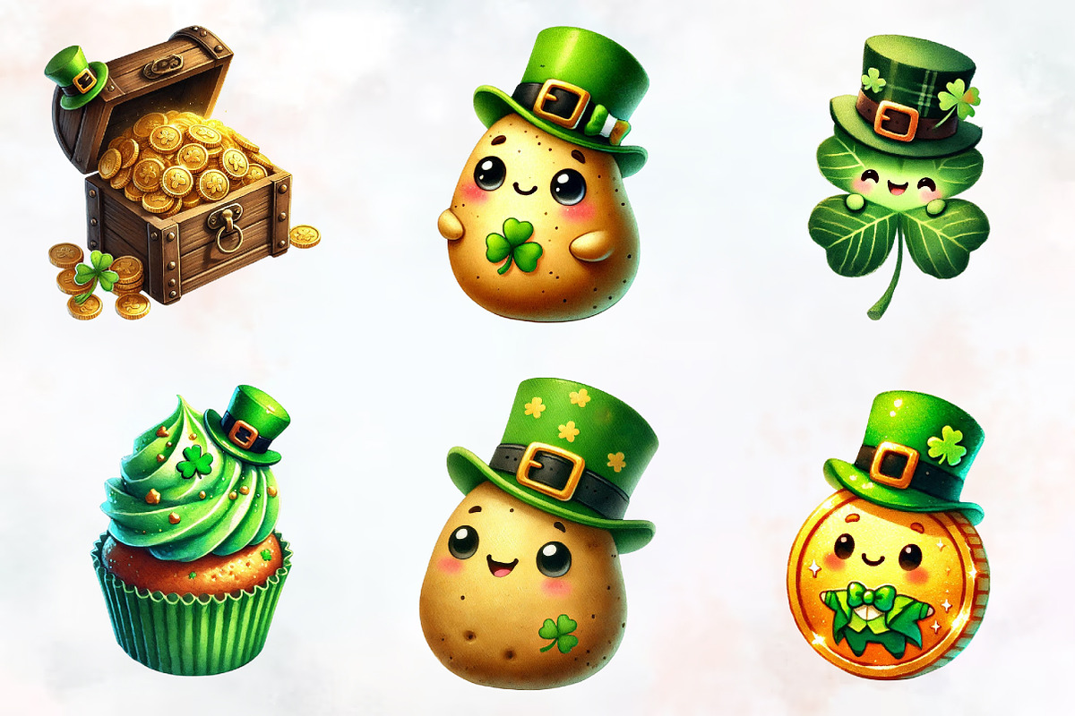 St Patrick's day sublimation clipart, an Illustration by RobertsArt (Photo 6 of 7)