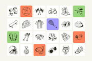 Sports Doodle Icons, an Object Graphic by Brickclay (Thumbnail 6 of 8)