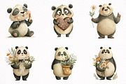 Mothers Day Funny Panda Clipart, an Illustration by DreamArtGraphic (Thumbnail 3 of 8)