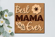 Mother's Day SET Multilayer Panels, a Templates & Theme by LaserCutano (Thumbnail 11 of 11)