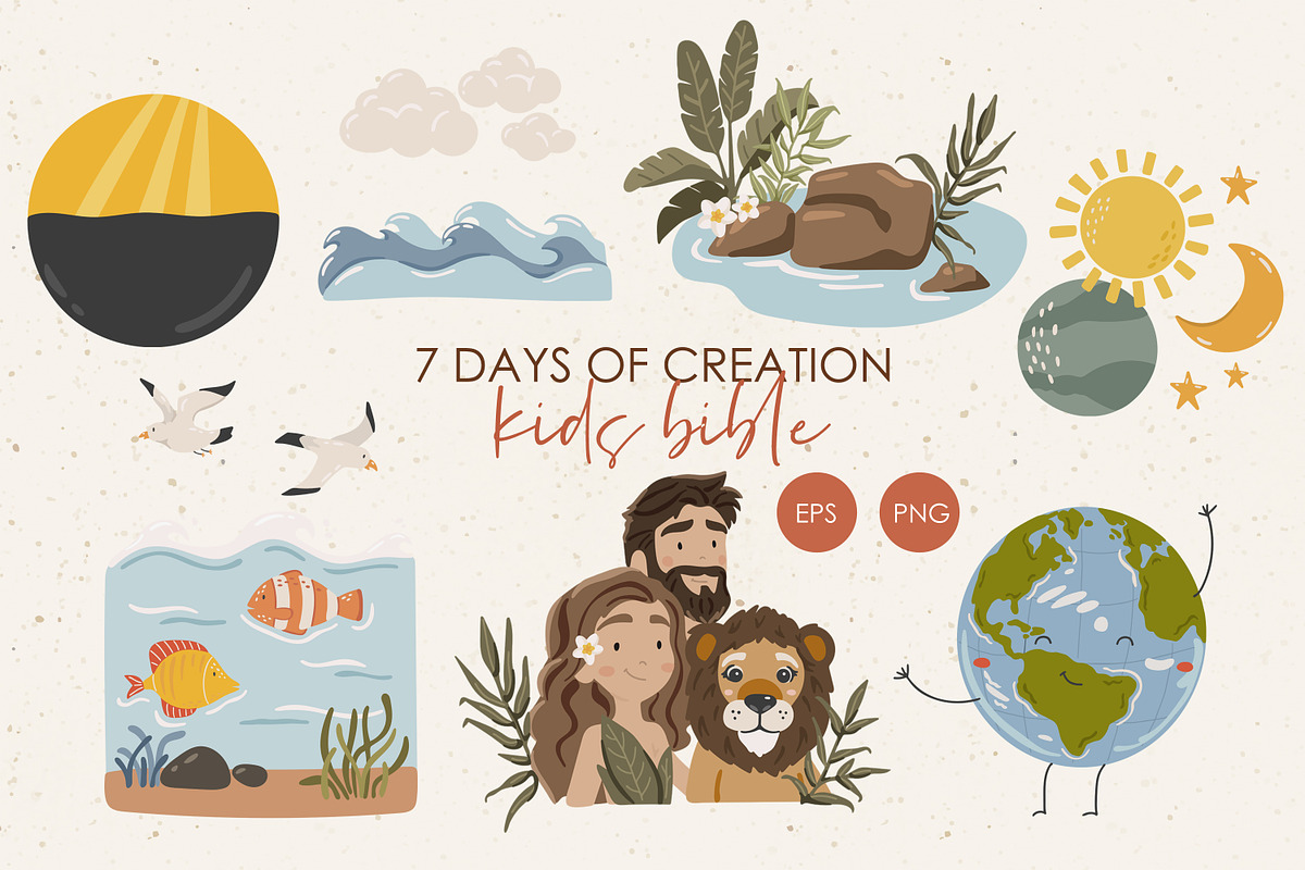 Christian cliparts bundle, a Person Illustration by ⋒DesignECShop⋒ (Photo 9 of 9)