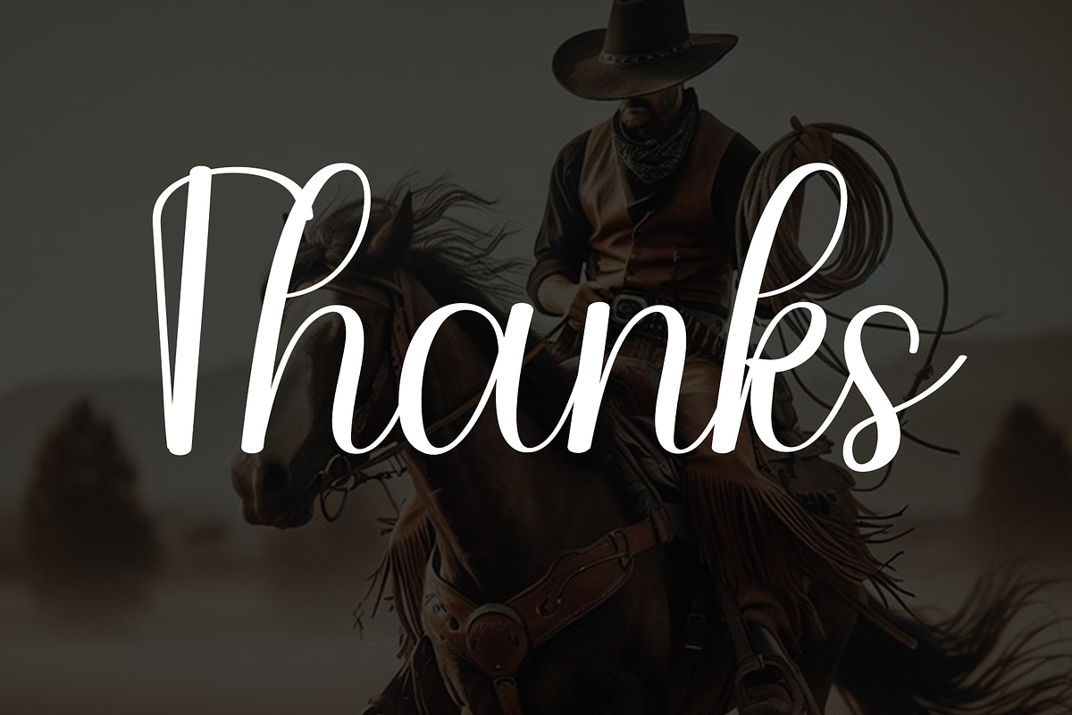 Cowboy, a Handwritten Font by FreshTypeINK (Photo 5 of 8)