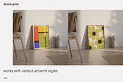 DIN A Wall Leaning Frame Mockup, a Household Mockup by mockupize (Thumbnail 7 of 7)