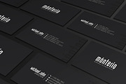 Minimal Black Business Card, a Business Card Template by GoldenPixelStudio (Thumbnail 1 of 3)