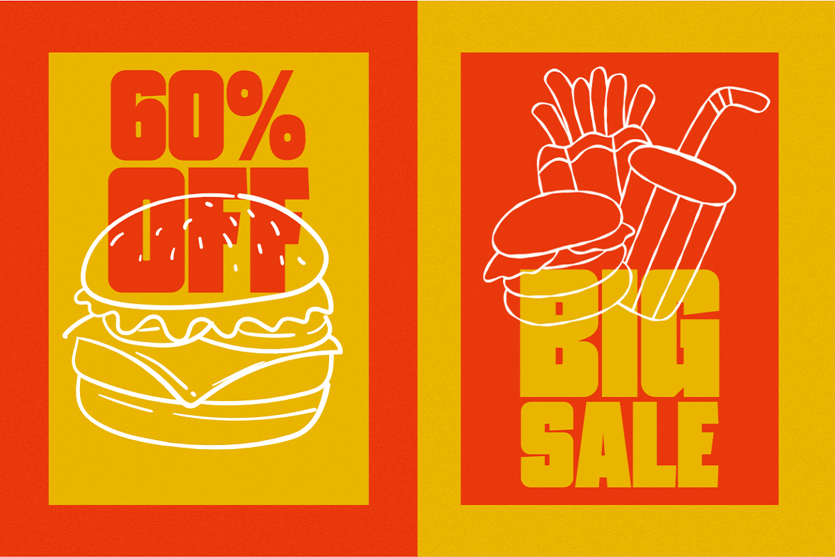 Fresh Burger - Modern Display Sans, a Sans Serif Font by Pian45 Studio (Photo 5 of 8)