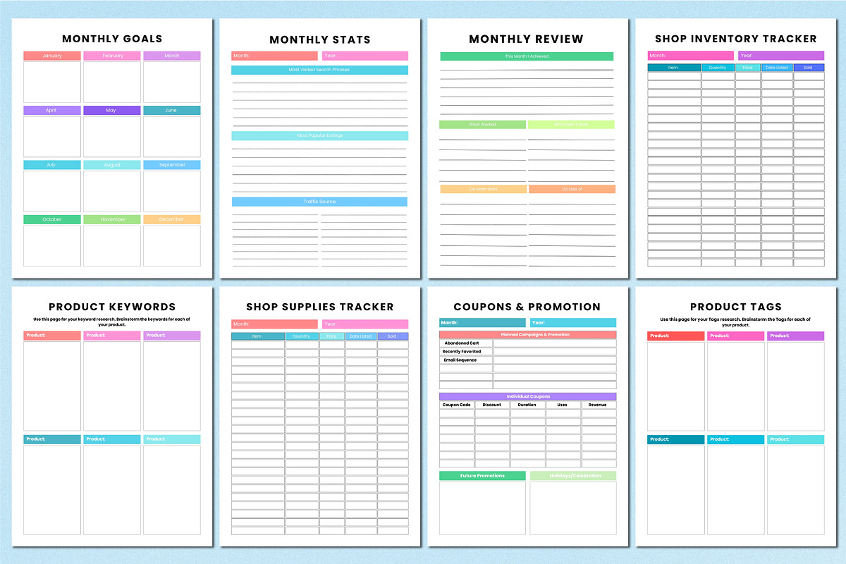 2026 Etsy Seller Business Workbook, a Stationery Template by Shumaya (Photo 7 of 7)