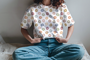 Vintage Watercolor Daisy Pattern, a Pattern Graphic by OwlAndFern (Thumbnail 4 of 13)