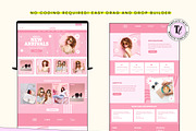 Retro Pink Wix Template, a Wix Template by Template Twist Shop (Thumbnail 7 of 10)