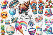 Funky Summer Sublimation Clipart, an Illustration by Designking (Thumbnail 1 of 4)