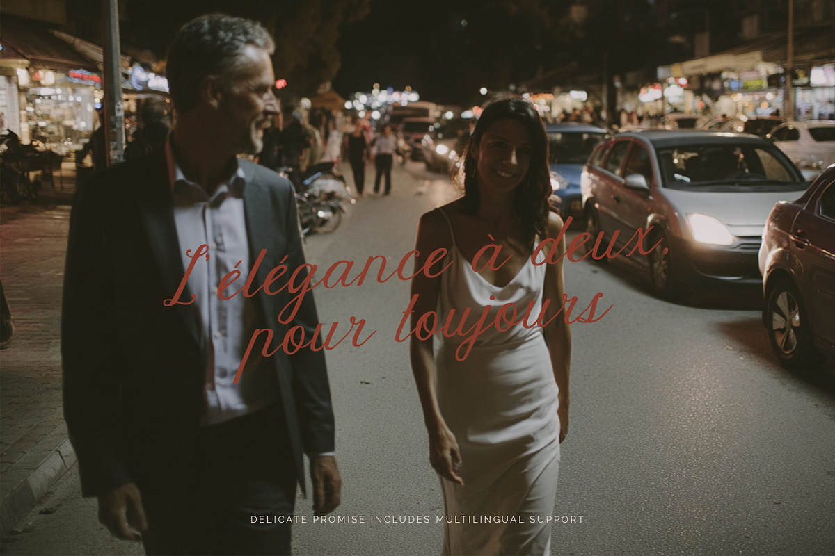 Delicate Promise | Vintage Script, a Script Font by AnMark (Photo 17 of 18)