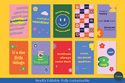 Retro Colorful Instagram Template, a Social Media Template by Clairee Design Studio (Thumbnail 5 of 7)