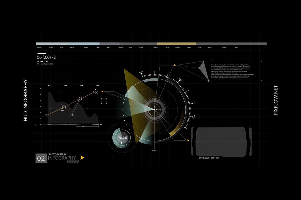 HUD Infographics, an Object Graphic by Pixflow (Photo 4 of 8)