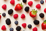 Fruits and berries. Patterns, a Food Illustration by Handmadefont (Thumbnail 12 of 12)