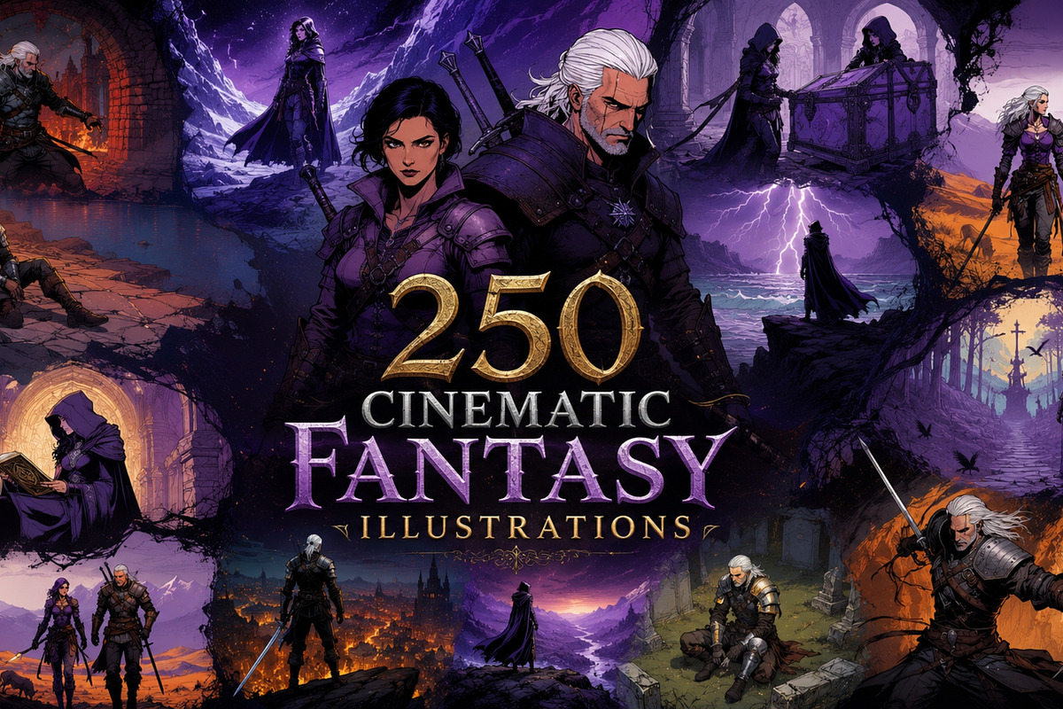 Dark Fantasy Worldbuilding Bundle, a Person Illustration by Premium Digital Templates (Photo 2 of 3)