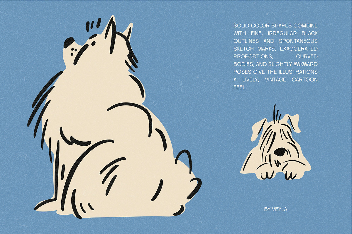 Dogs Being Dogs: 45 Illustrations, an Animal Illustration by Veyla (Photo 9 of 12)