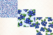 Blueberry Seamless Pattern Papers, a Background Graphic by DreamCafeArt (Thumbnail 3 of 3)