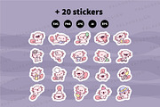 Axolotl Pet Animal Clipart Set, an Animal Illustration by Palau (Thumbnail 10 of 10)