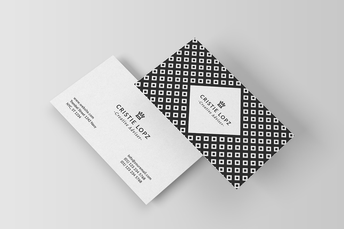 Minimal Pattern Business Card, a Business Card Template by Shahjhan (Photo 1 of 6)