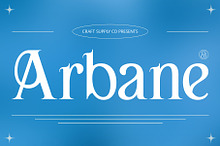 Arbane – Art Nouveau Font