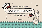 Sailors Diary Tattoo Style Font, a Sans Serif Font by BAD TASTE (Thumbnail 1 of 7)