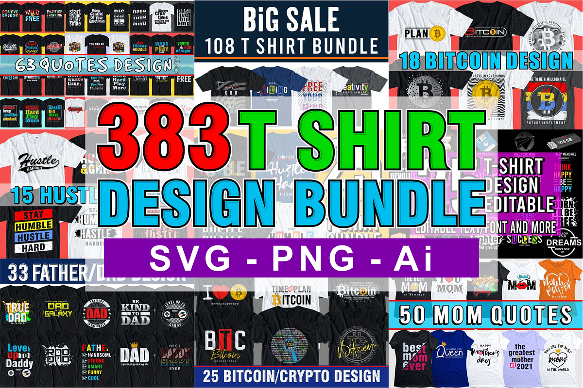 T shirt Design Mega Bundle, an Object Graphic by D2PUTRI (Photo 5 of 37)