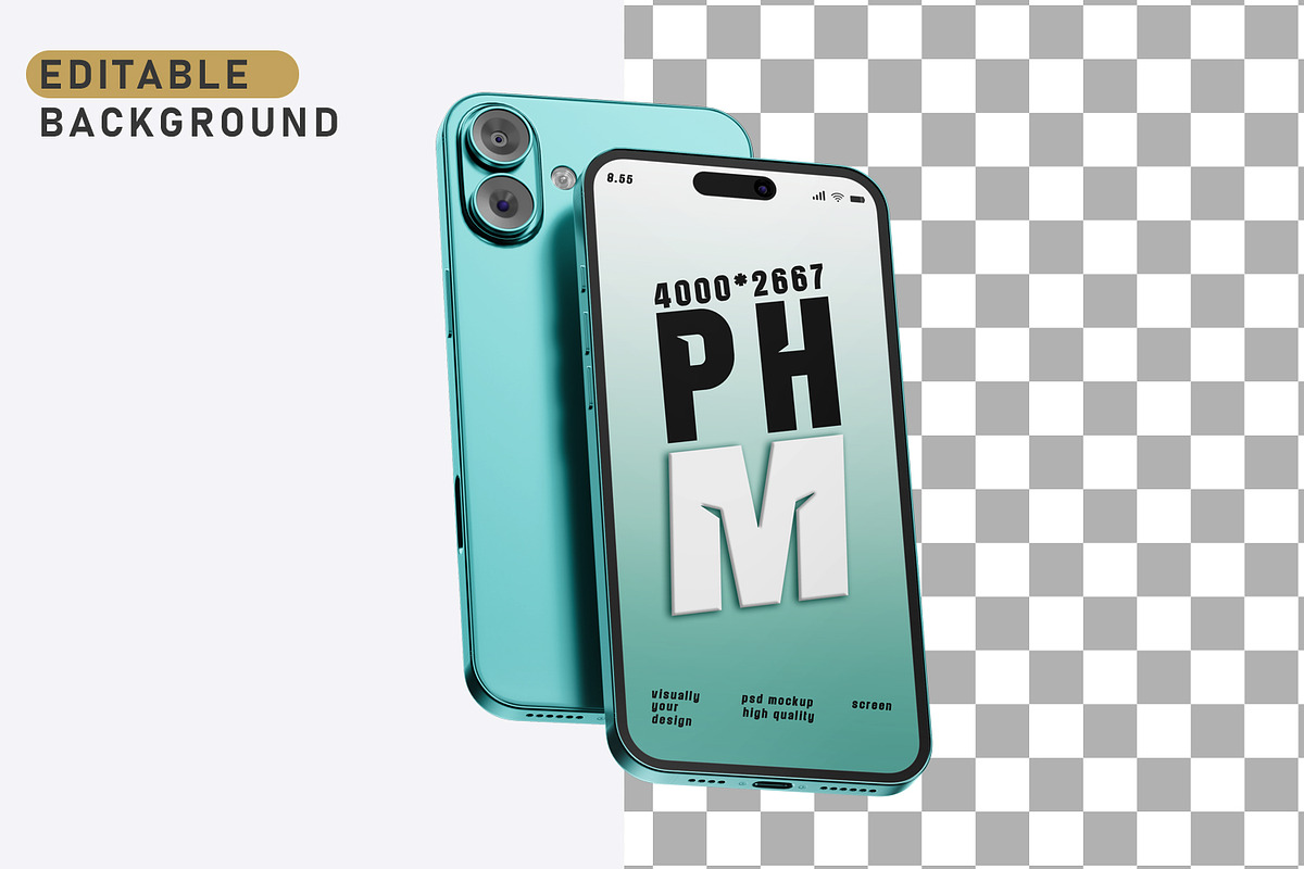 iPhone 16 Mockup, an iPhone Mockup by pixelmock (Photo 3 of 13)