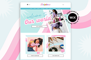Wix Template for Website Design, a Wix Template by The Pixel Palace (Thumbnail 1 of 10)