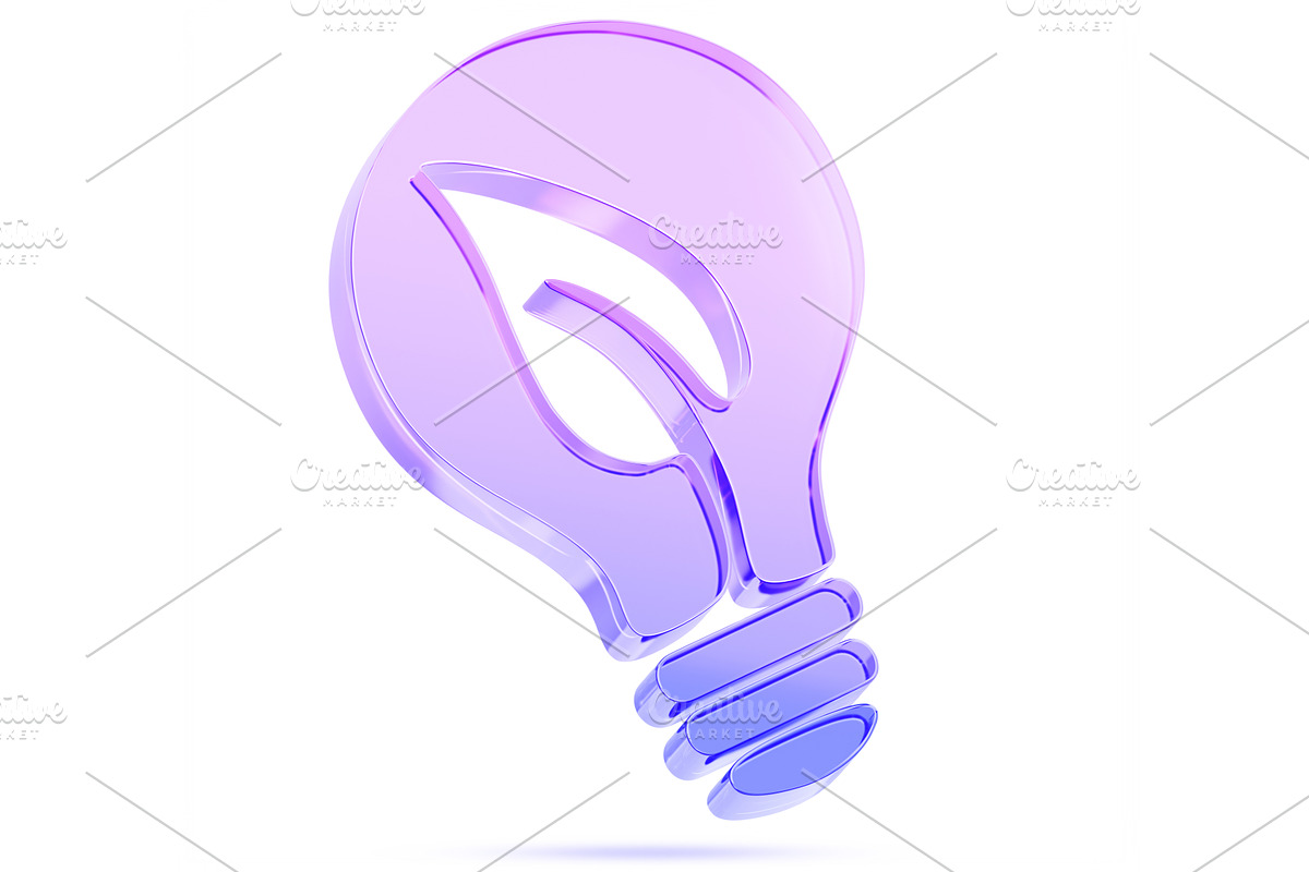 Hologram glass energy-saving light, a Plants & Tree 3D Model by Marozhkastudio
