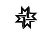 Monogram Letter M Logo, a Branding & Logo Template by Buqancreative (Thumbnail 1 of 2)