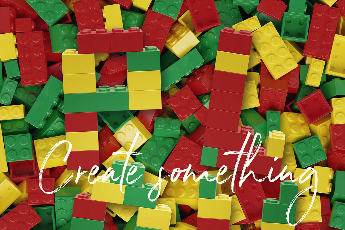 Toy Bricks 3D Lettering, a Graphic by TVartworks (Photo 2 of 13)