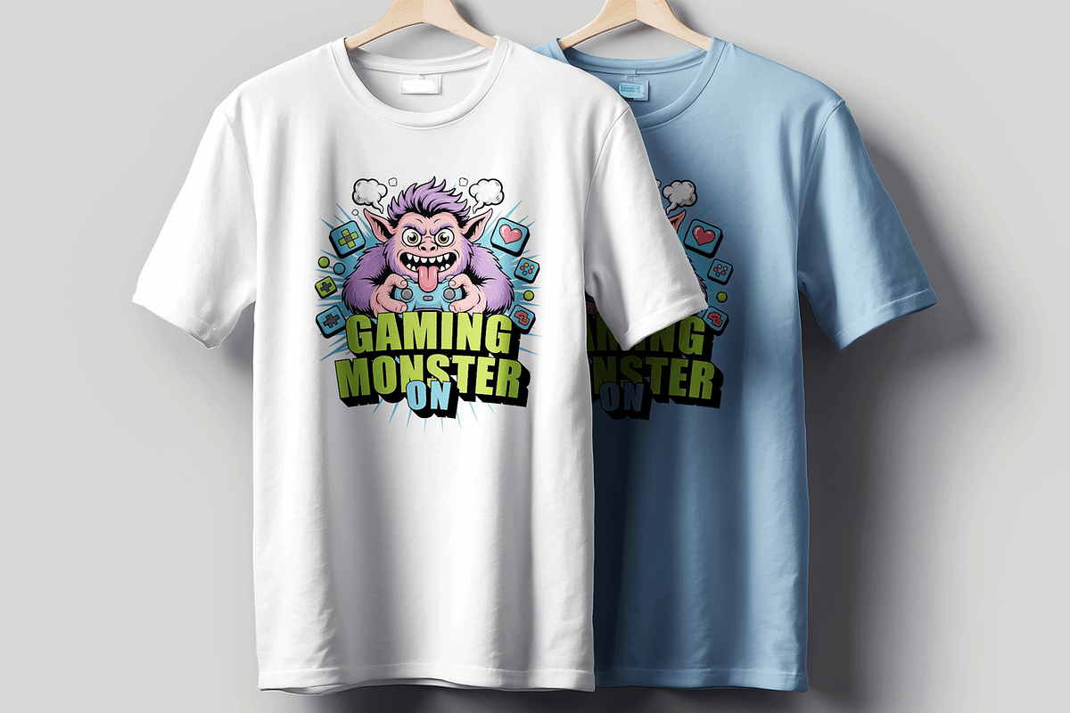 Monster Gaming Character Tshirt, a Stationery Template by MightyDesign (Photo 3 of 6)