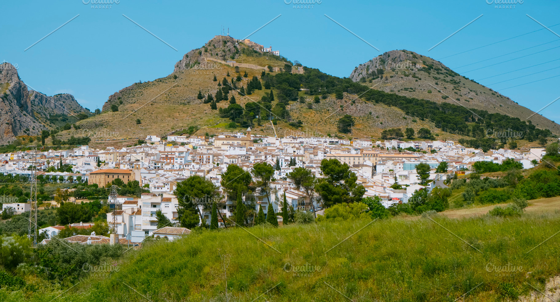view over Archidona, in Malaga province, Spain, a Photo by Nito