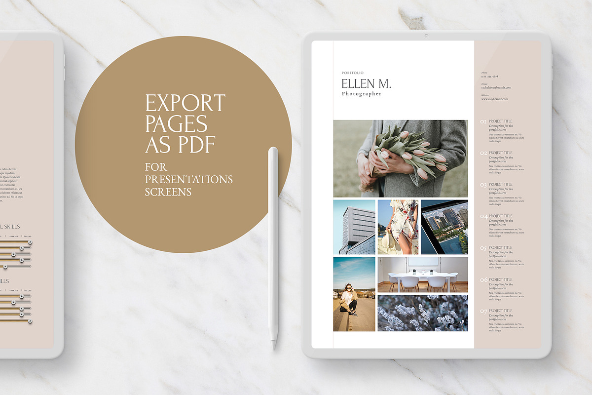 Resume & Portfolio Template, a Resume Template by Easybrandz (Photo 5 of 5)