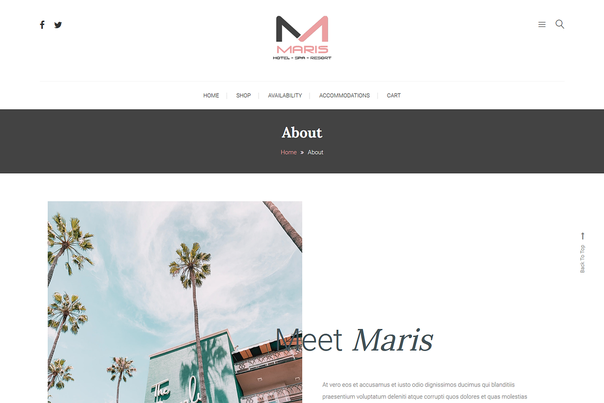 Maris - Booking Accomodation, a WordPress Template by inSTUDIO43 (Photo 5 of 5)