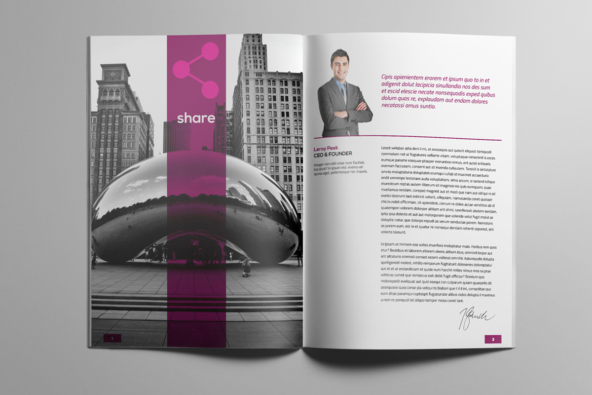 Lavender Company Profile, a Brochure Template by Boris Cupac (Photo 4 of 11)
