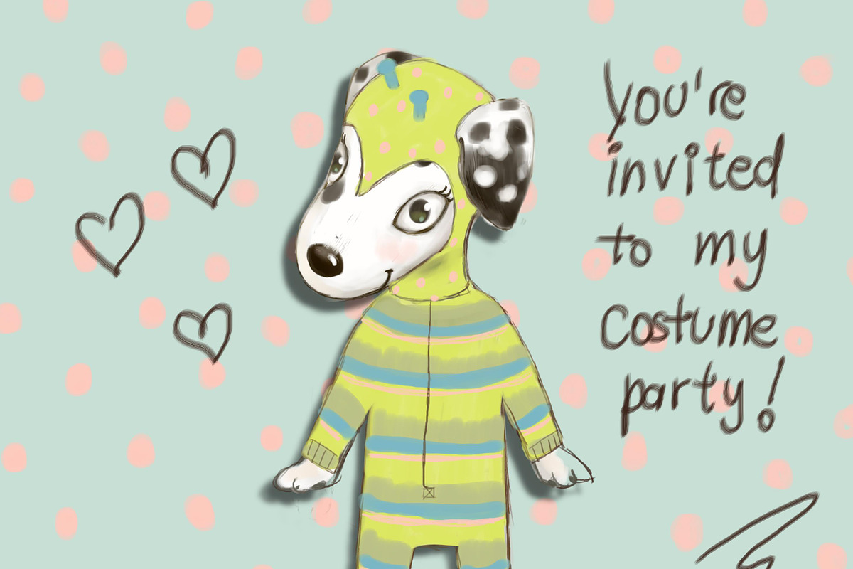 Florinda Paper Doll - dalmatian, a Decorative Illustration by Paper Doll Pets (Photo 2 of 3)