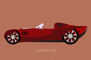 race concept car icon