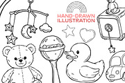 Baby Nursery Hand-Drawn Element, an Illustration by Tekuni (Thumbnail 7 of 8)