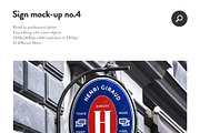 50 sign facade signboard logo mock, a Product Mockup by PrintPixel (Thumbnail 6 of 53)