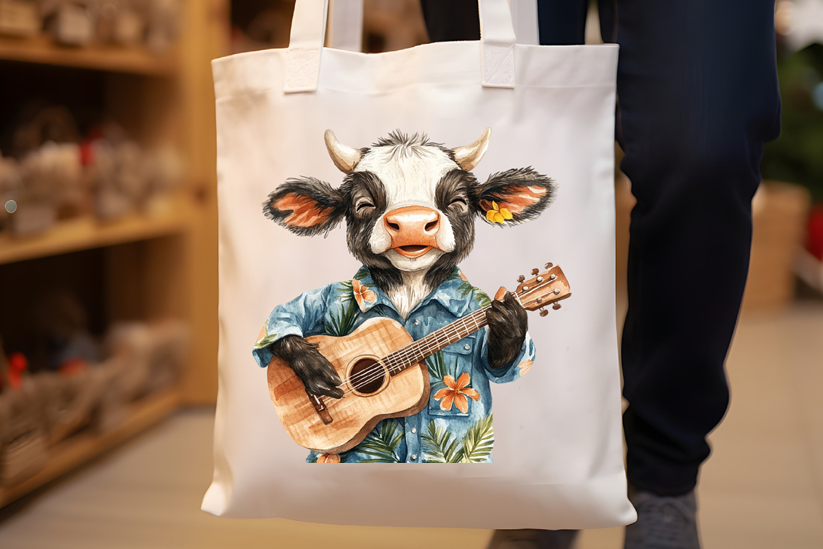 Tropical Hawaiian Summer Cow Clipart, an Illustration by Rose Art (Photo 6 of 7)