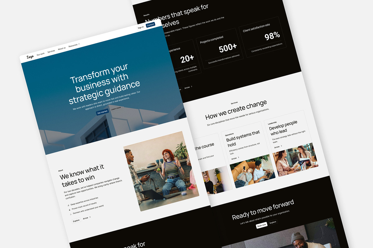 Consulting Landing PAge, a Landing Page Template by RPWDS (Photo 3 of 3)