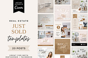 Just Sold Realtor Instagram Posts, a Social Media Template by Ciera Design Templates (Thumbnail 1 of 5)