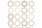 Champagne Round Lace Frames, an Illustration by Amanda Ilkov (Thumbnail 3 of 5)